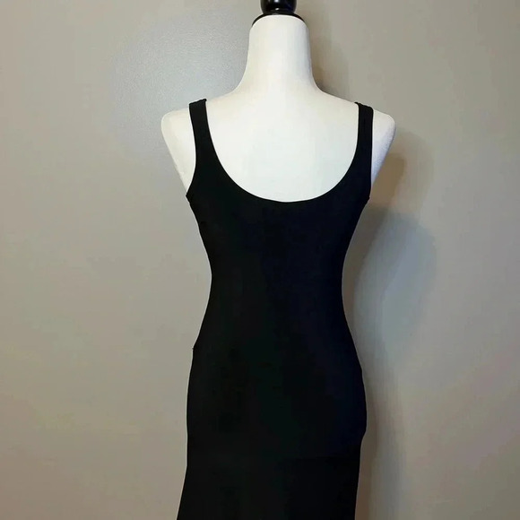 Sympli Bodycon Mini Black Tank  Dress - Picture 3 of 7